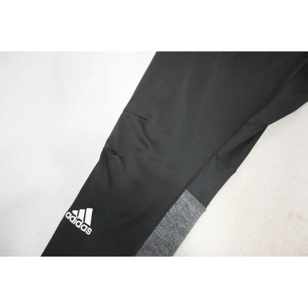 Adidas Sweat‎ Pants Slim Athletic Hawks Tear Away Black Mens Sz XL x 34